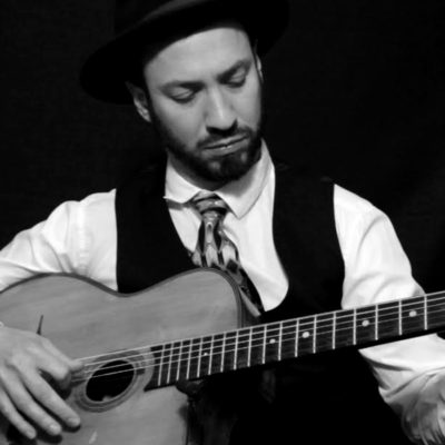 Alex Simon Gypsy Jazz live in the Roxy Bar for Saturday Brunch