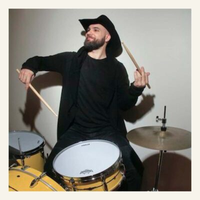 Image of Joe Saylor playing the drums