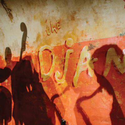 a picture of an album cover of Django Allstars for their live performance at the django