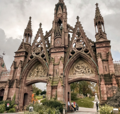 Green Wood Cemetery Entrance