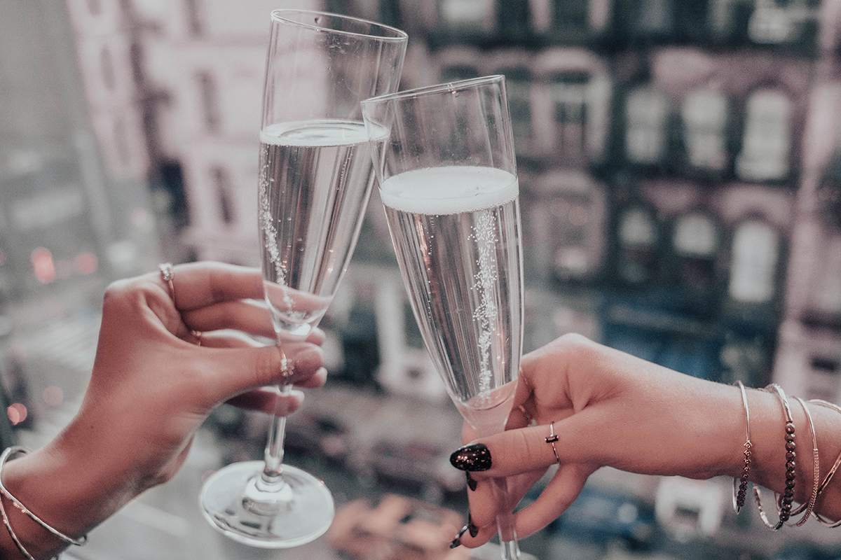 Champagne Toast Upon Arrival